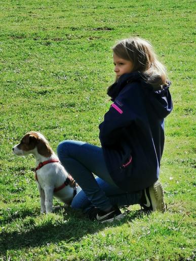 Nala und Frauchen in der Hundeschule